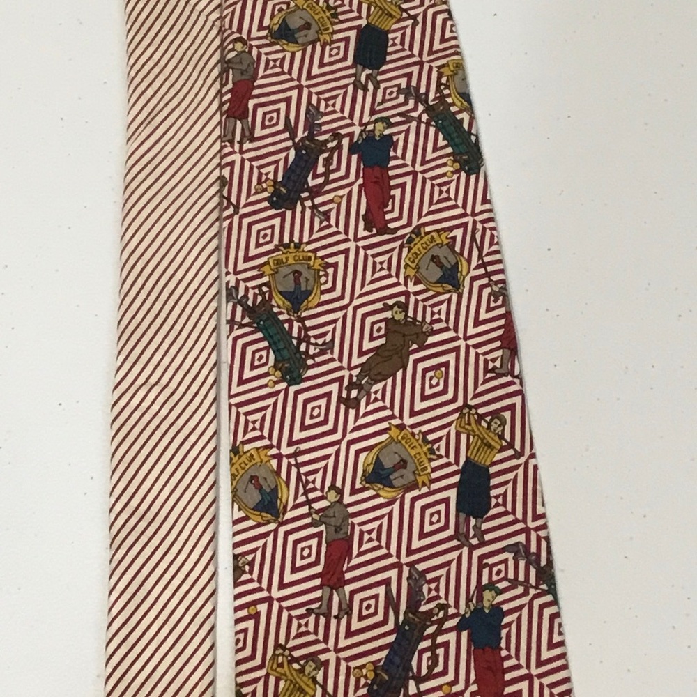 Vintage Golf Magazine Men’s golf Neck tie 100% silk - Picture 4 of 7
